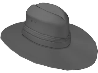 Aussie Hat 3D Model preview