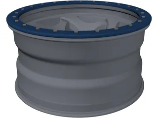 Walker Evans Beadlock Wheel 3D Model preview