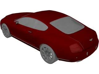 Bentley Continental GT 3D Model preview