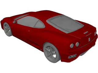 Ferrari 360 Modena 3D Model preview