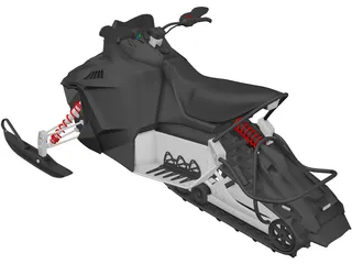 Snowmobile 3D Model preview