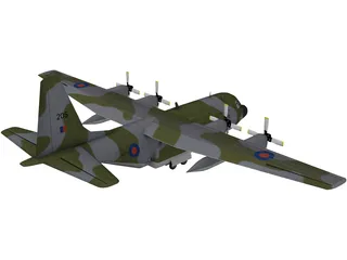 Lockheed C-130 Hercules 3D Model preview