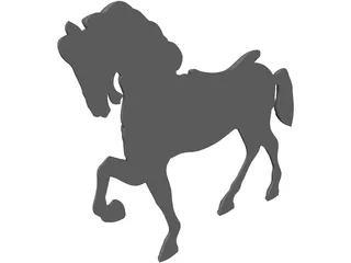Horse Sculpture 3D Model preview