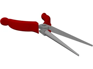 Craftsman Needle Nose Pliers 3D Model preview