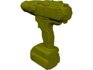 DeWalt Cordless Impact 3D Model preview