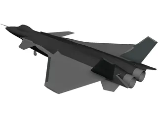 Chengdu J-20 3D Model preview