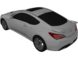 Hyundai Genesis Coupe (2013) 3D Model preview