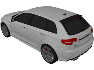 Audi RS3 8PA Sportback 3D Model preview