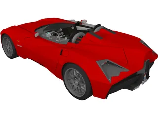 SVS Spada Codatronca Monza Racing 3D Model preview