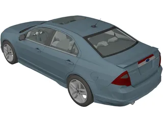 Ford Fusion Sport 3D Model preview