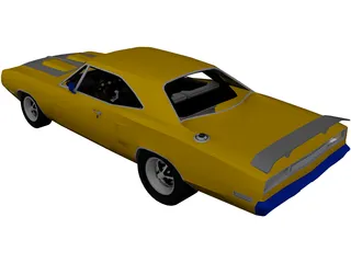 Dodge Super Bee (1970) 3D Model preview