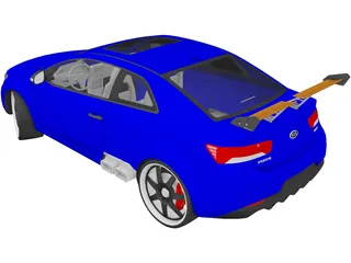 Kia Forte Sport Koup [Tuned] 3D Model preview