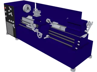 Lathe 3D Model preview