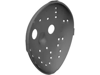 Jason Hockey Goalie Mask 3D Model preview