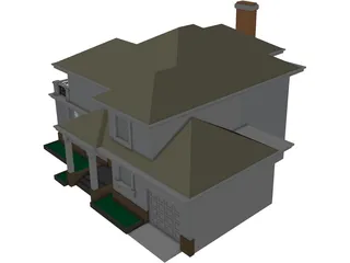 Villa 3D Model preview
