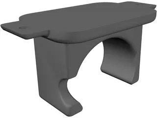 Guitar Hanger 3D Model preview