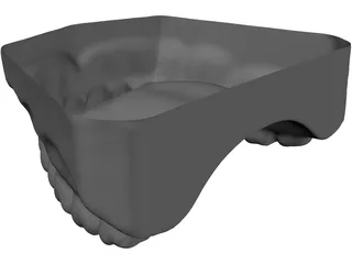 Teeth Upper Surface 3D Model preview