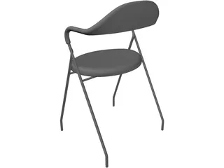Single Chair 3D Model preview