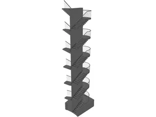 Stairs 3D Model preview