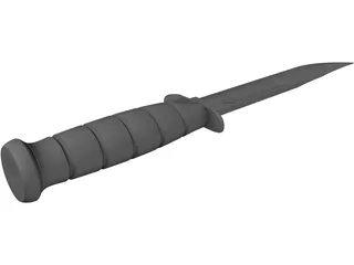 KA-BAR Knife 3D Model preview