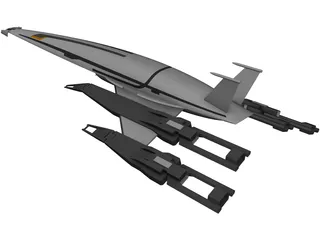 SR-2 Normandy 3D Model preview