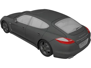 Porsche Panamera Turbo S (2012) 3D Model preview