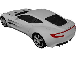 Aston Martin ONE-77 (2010) 3D Model preview