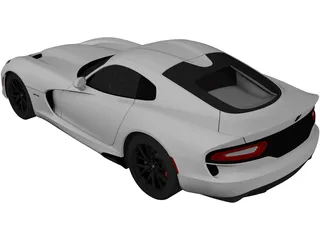 Dodge Viper SRT GTS (2013) 3D Model preview