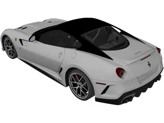 Ferrari 599 GTO (2011) 3D Model preview