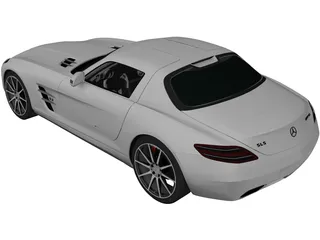 Mercedes-Benz SLS AMG (2011) 3D Model preview