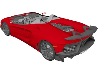 Lamborghini Aventador J 3D Model preview