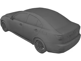 Lexus IS 200d (2011) 3D Model preview