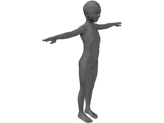 Girl 3D Model preview