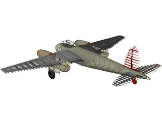 de Havilland Mosquito RC Plane 3D Model preview
