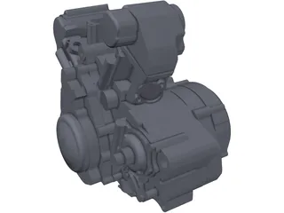 Aprilia SXV 550 Engine 3D Model preview