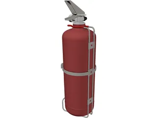 Fire Extinguisher 3D Model preview