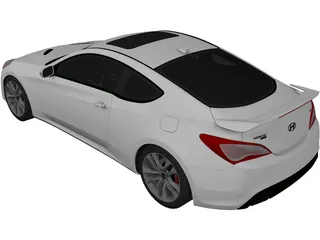 Hyundai Genesis Coupe (2013) 3D Model preview