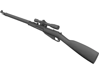 Mosin-Nagant 3D Model preview