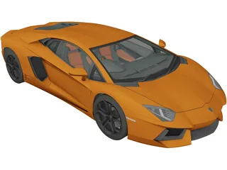 Lamborghini Aventador LP700-4 (2012) 3D Model preview