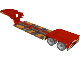 Goldhofer Trailer 3D Model preview