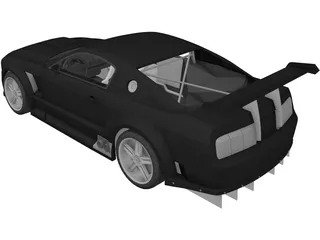 Ford Mustang GTR 3D Model preview