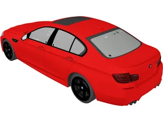 BMW M5 Sedan [F10] (2012) 3D Model preview