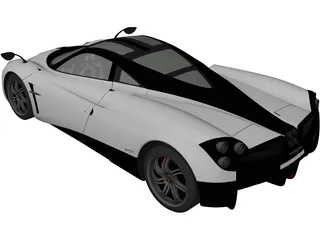 Pagani Huayra (2012) 3D Model preview