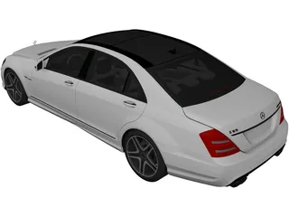 Mercedes-Benz S 65 AMG [W221] (2012) 3D Model preview