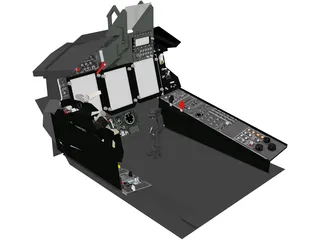 Mikoyan MiG-29 Cockpit 3D Model preview