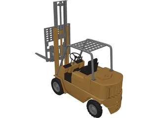 Forklift 3D Model preview