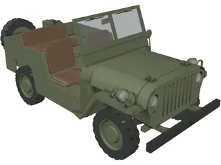 Jeep Willys 3D Model preview