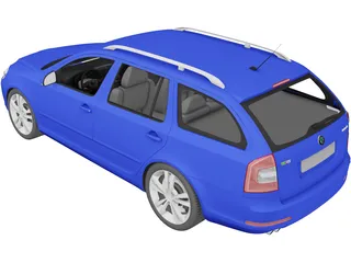Skoda Octavia RS Combi (2010) 3D Model preview