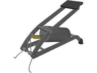 Bicycle Floor Pump 3D Model preview