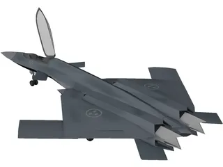 JAS-41 Vampyren Unofficial Concept 3D Model preview